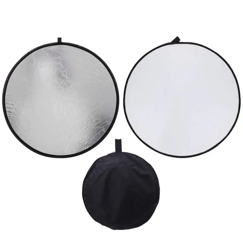 Photography Reflector 30cm/12inch Light Reflector For Studio Photography Lighting Handheld Multi-folding Portable Light Plate For Live Studio