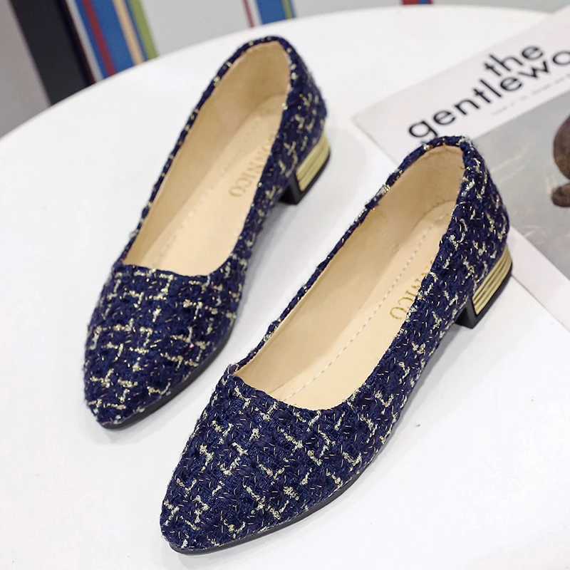 Plus Size 3542 Fashion Flat Shoes Ladies Elegant Lazy Shoes Plus Size