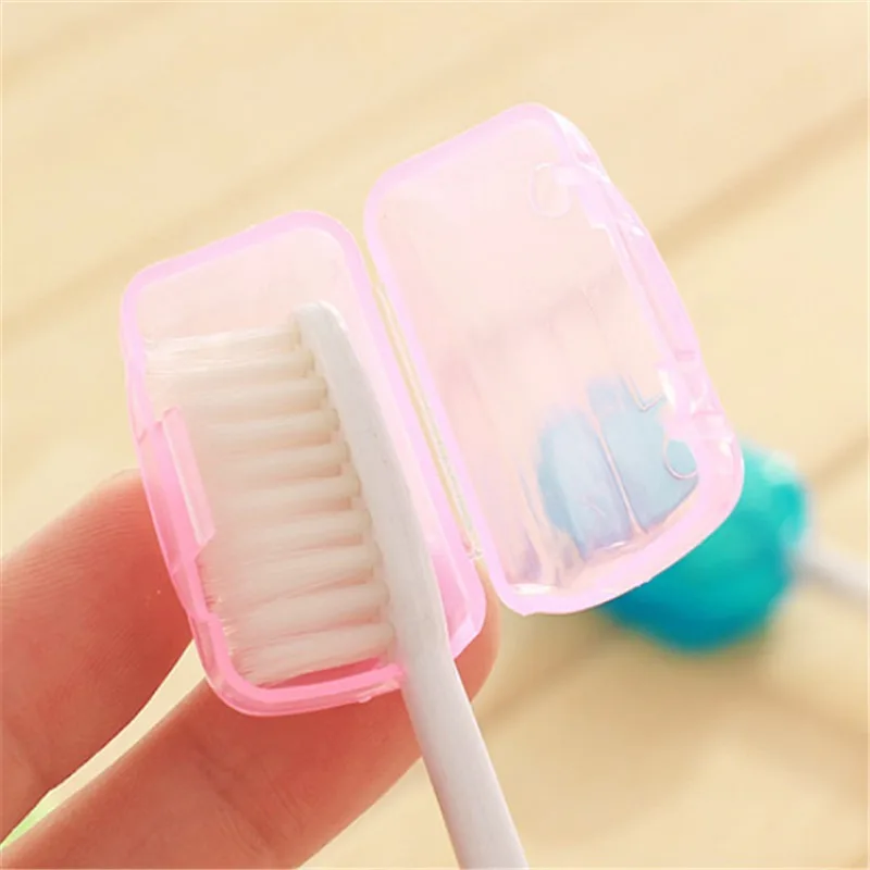 5pcs Portable toothbrush case Travel portable toiletry toothbrush case Toothbrush head protective toothbrush case