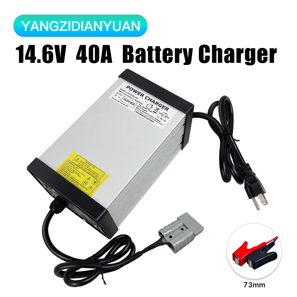 14.6V 4S 10A 20A 40A 60A Lithium Iron Battery Charger For 12V Lifepo4 Battery Pack Power Tools Universal Power Adapter
