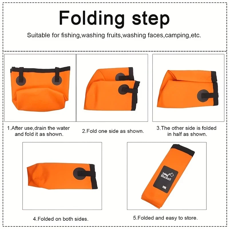 slider image of Portable Collapsible Bucket, Water