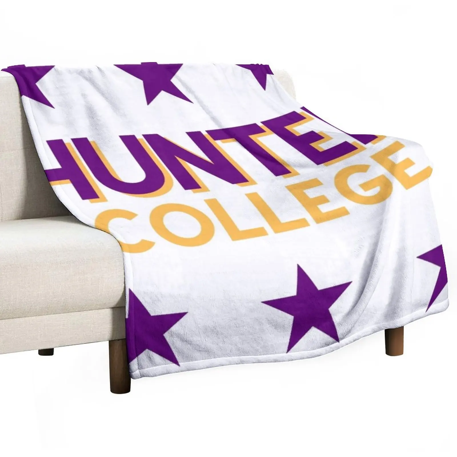 

New Hunter College Throw Blanket Luxury Brand Blanket bed plaid anime