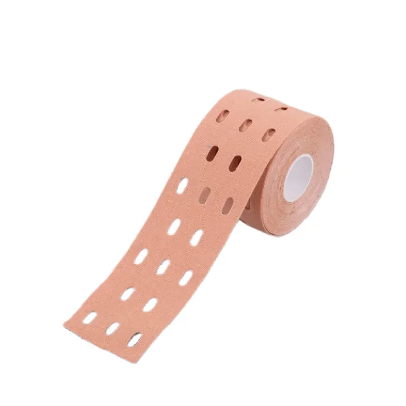 5cm Perforated Kinesiology Elastic Adhesive Tape Cotton Muscle Protection Athletes Breathable Gym Sports Glue Knee Protector sports tape kinesiology tape