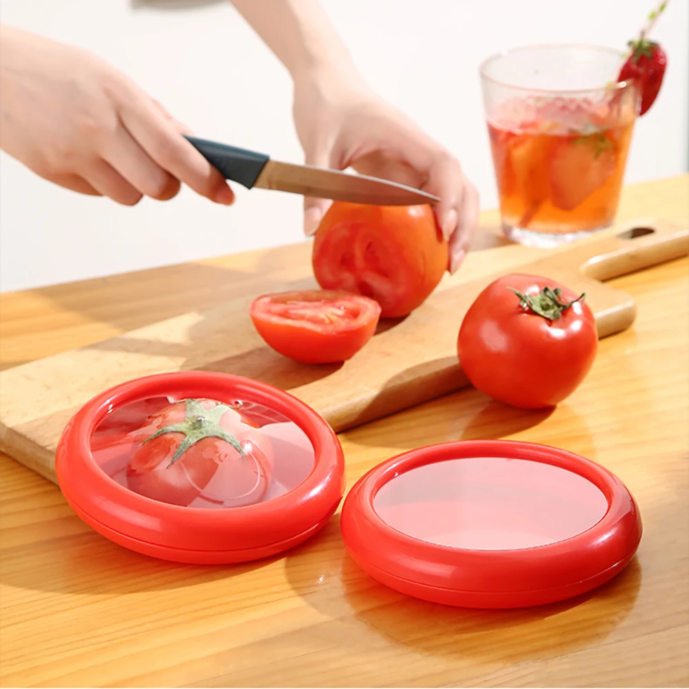 Reusable Food Saver Avocado Keeper Vegetable Container Airtight Refrigerator Safe Eco Kitchen Organizer Vibrant Storage Lids