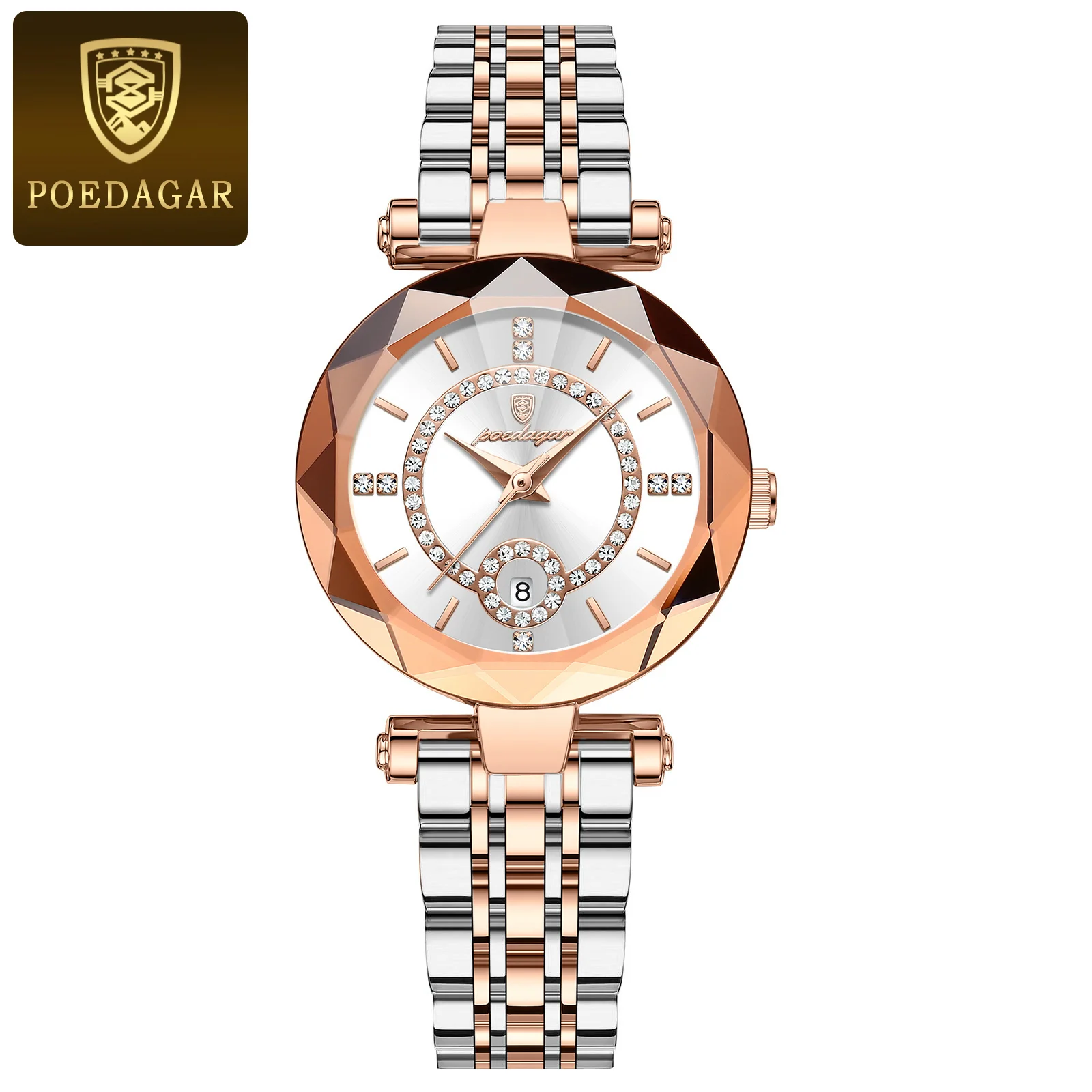 Women Bracelet Watch for Woman Diamond Ladies Quartz Watch Waterproof Date Stainless Steel Women Watches Gifts_voghion.com