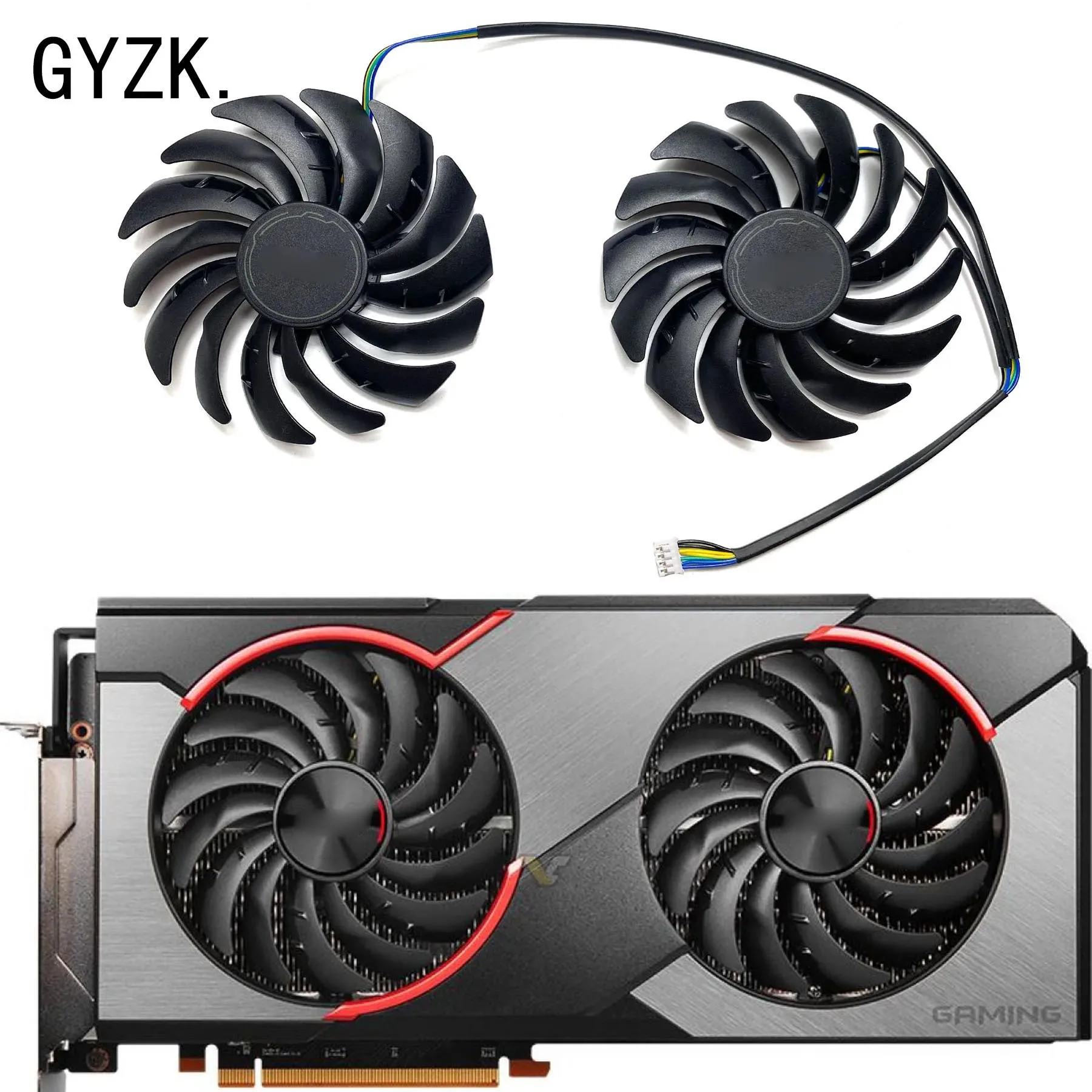 Nuovo Per Msi Radeon Rx5600 5700 5700Xt 8Gb Gaming X Ventola Di Ricambio Per Scheda Grafica Muslimah