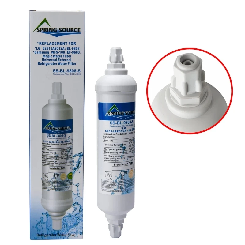 Faucet water filter Replacement refrigerator water filter BL9808 LG 5231JA2003A ADQ73693901 3pcs/lot