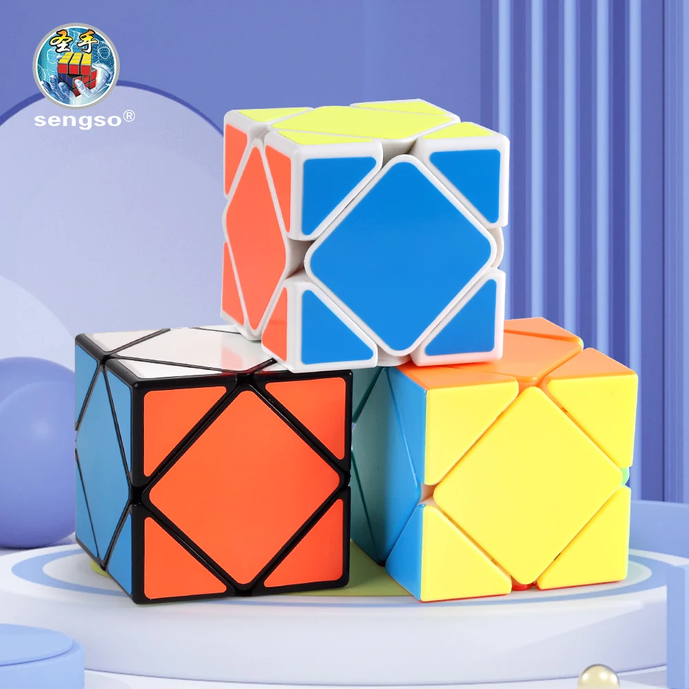 SENGSO Skewb Speed Cube Puzzle Magico Cubo Square Special Shape Magic Cube Kids Educational Toys