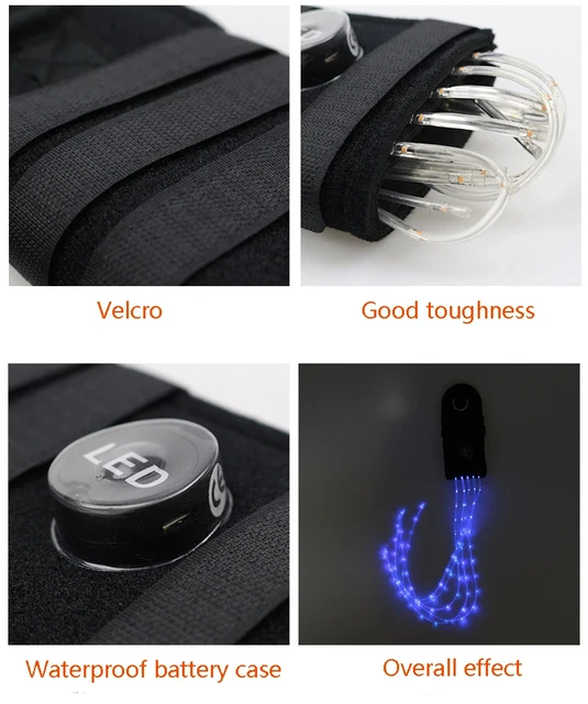 100Cm Led Horse Tail Decorative Light Strip, Horse Tail Usb Light Decorative Strip, Equestrian Outdoor Sports Night Riding Gear 6