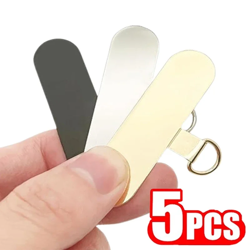 

5/1PCS New Metal Phone Case Lanyard Card Clip Universal Stainless Steel Hang Rope Gasket Detachable Wrist Strap Patch