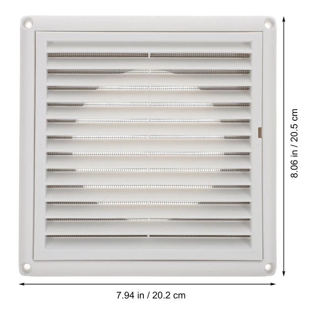 White air vent grille aluminum alloy return air grilles air supply diffuser  duct ventilation HVAC louvre cover square 245-450mm