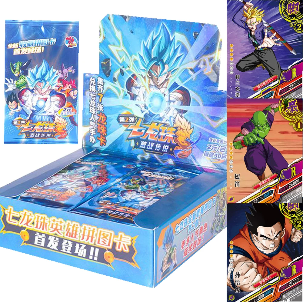 

Little Dinosaur Wholesale Dragon Ball Collection Cards for Children Exquisite Full Gold Hot Flashes Cards Hobbies Friends Gifts