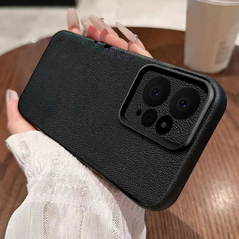 Luxury Leather Texture TPU Soft Phone Case - Sleek and Durable Protection
