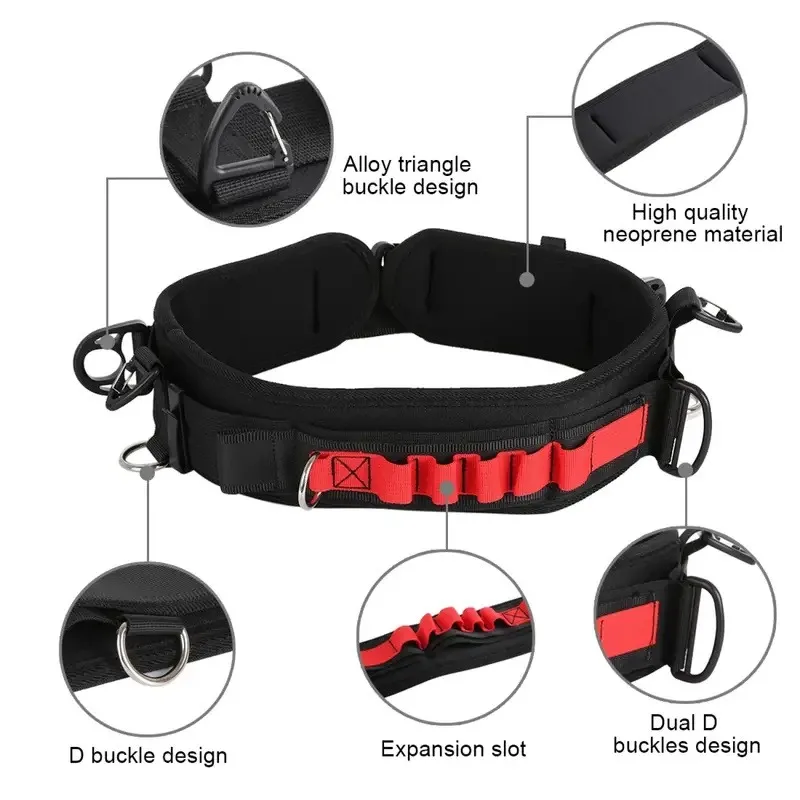 Multi-functional Camera Waist Belt Bundle Waistband Strap Belt With Hook Photography Belt Backpack Belt For SLR/DSLR