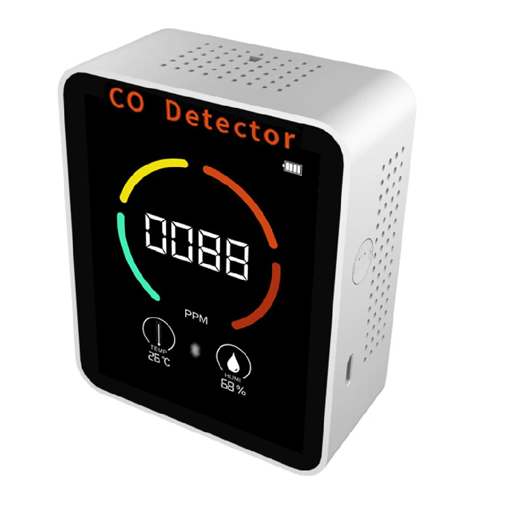 

3 in 1 BT Air Quality Monitor CO Meter Carbon Monoxide Detector CO Temperature Humidity Monitoring Support APP Control