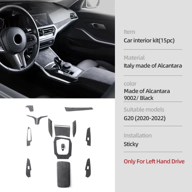 Telaio Copertura Trim Per BMW Serie 3 G20 G28 2019-2021 Console Centrale In Fibra Di Carbonio Pannello Cambio Copertura Trim Adesivo Accessori Interni Interni Modanature