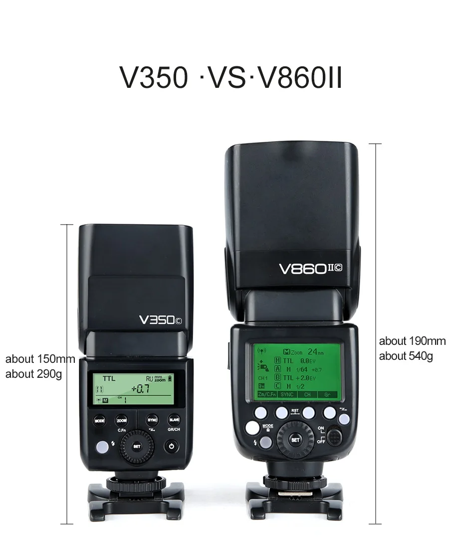 Godox V350C V350N V350S V350F V350O TTL HSS Camera Speedlite Flash Built-in Lith