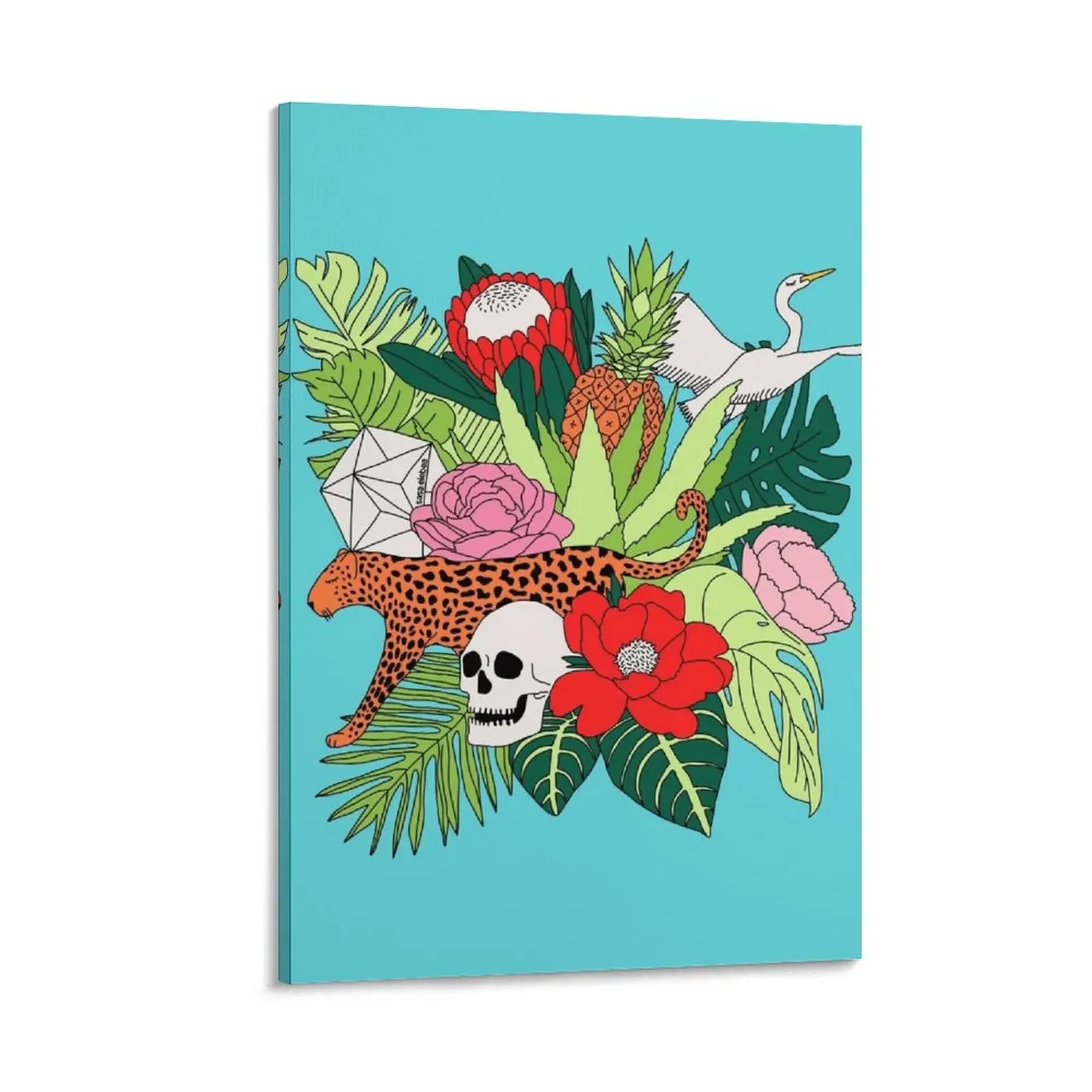 

Jungle paradise by Sasa Elebea Canvas Painting anime room decor posters