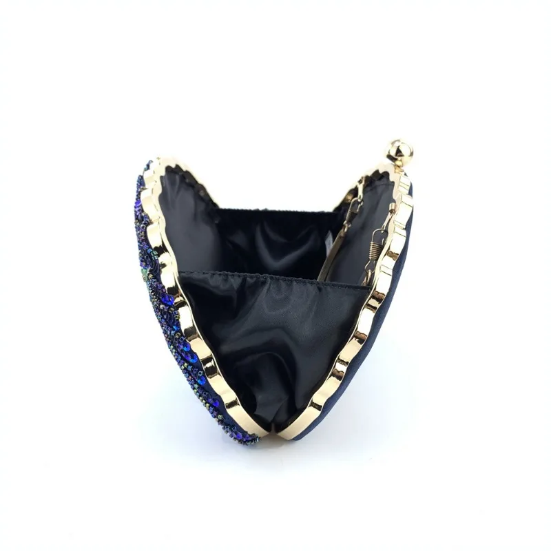 Peacock Evening purse Clutch inside Peacock Evening purse Clutch inside
