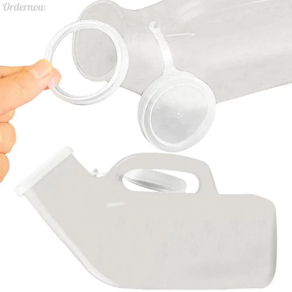 1200ml Plastic Urinals for Men Spill Proof Pee Bottle Plastic Portable Urinal with Lid for Car Elderly and Incontinence portable urinal