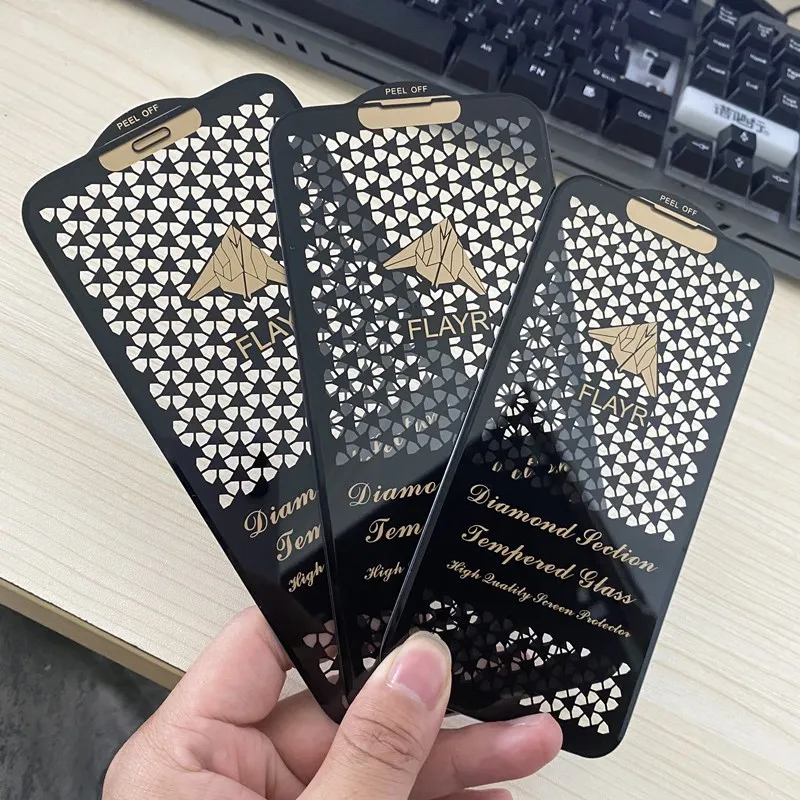 Luxury 3D Diamond Edge Ultra HD Tempered Glass Screen Protector