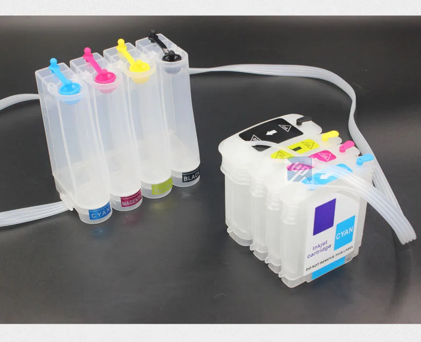 Empty Ciss ink supply System for HP10 82 HP500 for HP Designjet 500 800 500PS 800PS Plotter with Permanent Chip