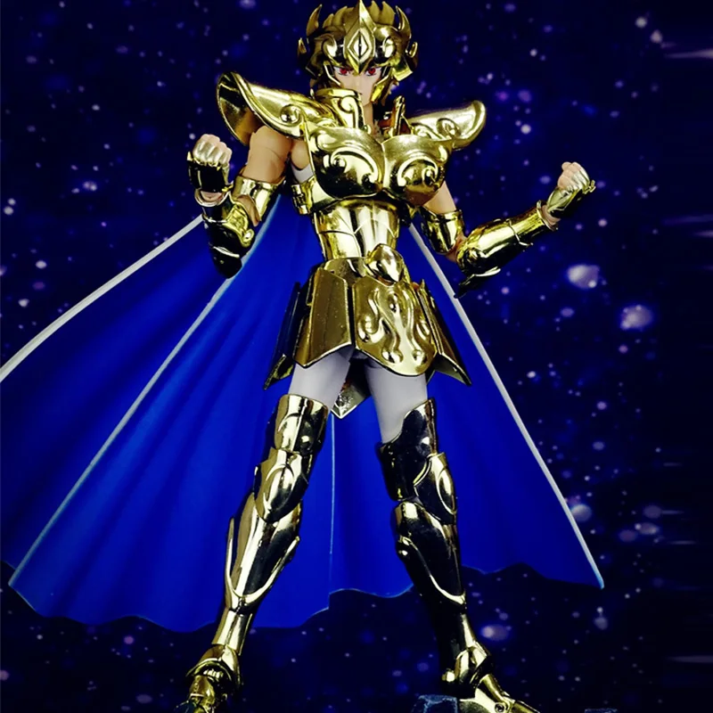 CS Model Saint Seiya Myth Cloth EX Leo/Lion Aiolia 24K With Phoenix Ikki Head Gold Knights of the Zodiac Action Figure In Stock