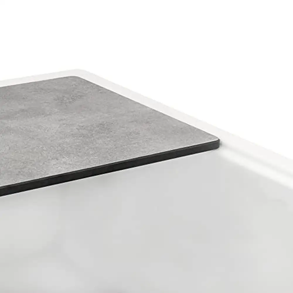 Black Granite Composite Workstation Kitchen Sink with Ledgefit Accessories & Slope-Bottom Design Undermount Installation 33-inch 3