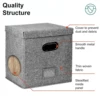 Simple Fabric Storage Box Foldable Covered Storage Box Large Capacity Dustproof Vinyl Record Organizer Box Home Supplies 4
