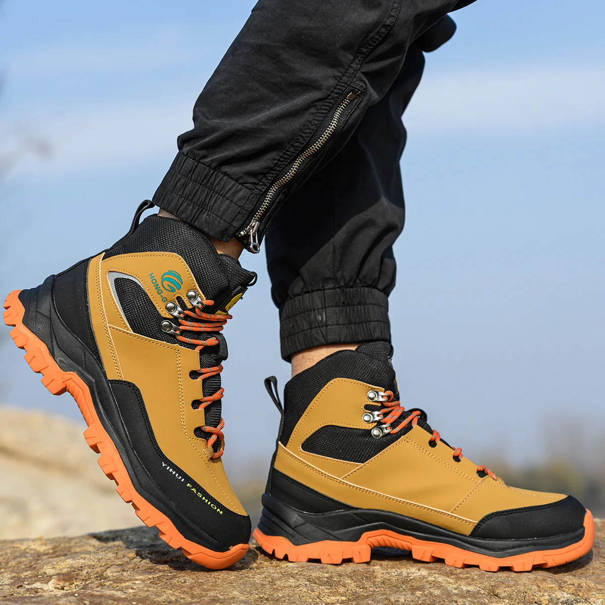 Safety Shoes Men Work Sneakers Indestructible Shoes Anti-smash Puncture-Proof Protective Shoes Steel Toe Construction Work Boots - Image 5