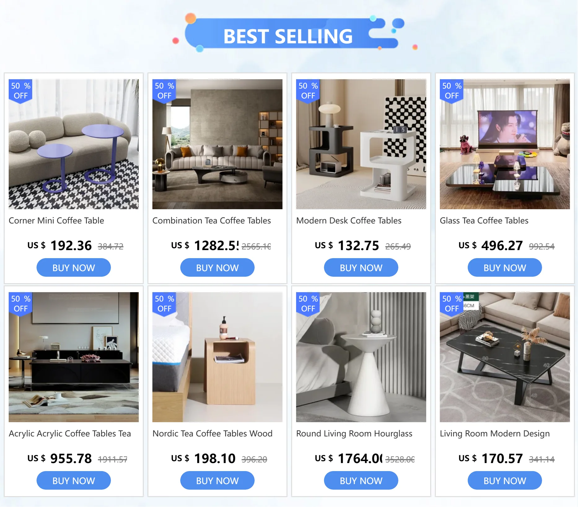 Description Picture 2 of itemRound Tavolini Soggiorno Hotel Living Room Design Modern Glass Coffee Tables Tea Luxury Mesa Posta Nordic Furniture QF50CT