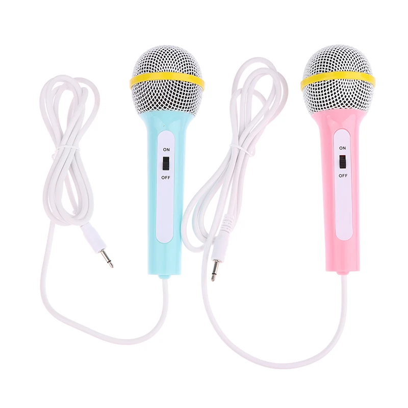 휴대용 휴대용 휴대용 유선 마이크, 경량 노래 기계, 가정용 어린이 뮤지컬 장난감, 쉬운 사용, 배터리 없음