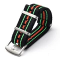 Black green orange