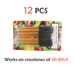 Premium Aluminum Tips 6.25 Hunting Arrows - Pack of 12/24 (12 pcs Type A)