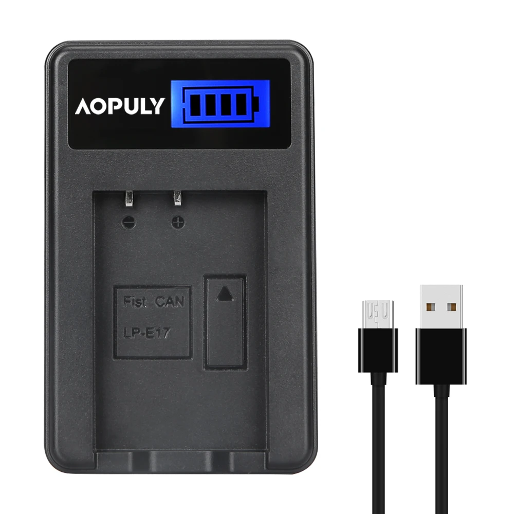 apple smart watch charger AOPULY LP-E17 LPE17 LP E17 LCD Display USB Battery Charger for Canon X8i Rebel T6i M3 EOS 760D Kiss 8000D Rebel T6s 750D Camera fossil hybrid watch charger Chargers