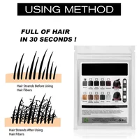 100g Fibers de cheveux kératine fibre de construction de cheveux poudre croissance instantanée des cheveux épaississement fibre recharge sac chauve Extension produit de soin 3
