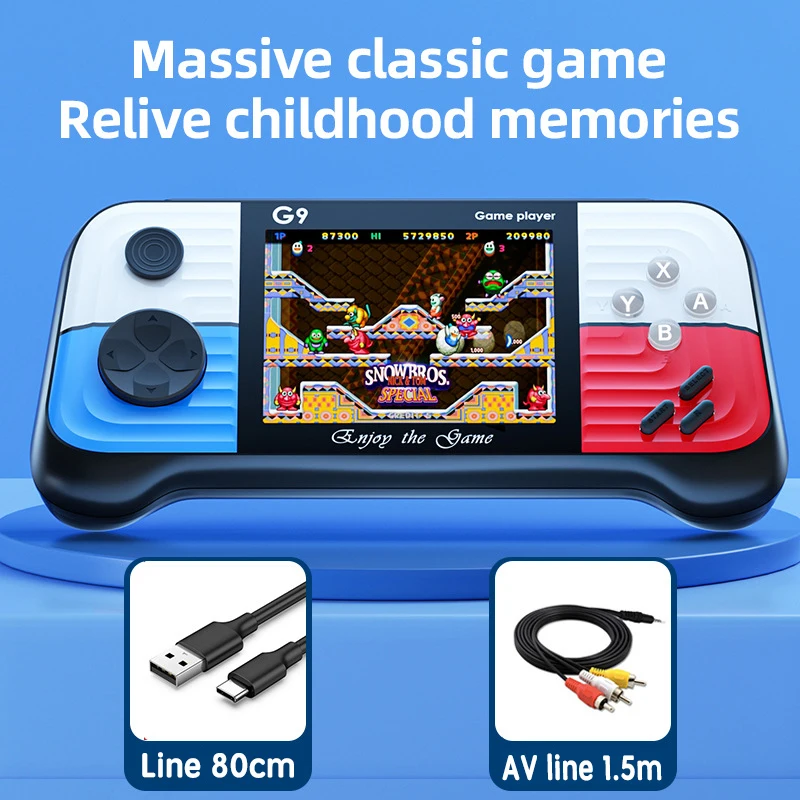 Video Game Console G9 Handheld 3.0-Inch high-Definition Screen Game Console Rocker Retro Hit Color Handheld PSP Game Console Arcade 666 Games