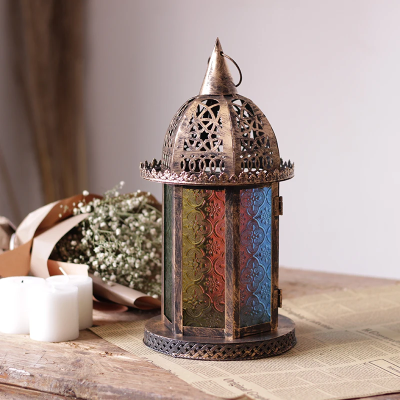 

Luxury Brass Candels Holder Vintage Outdoor Moroccan Clear Candles Table Candl Candl Aesthetic Room Decors Tealight Holder