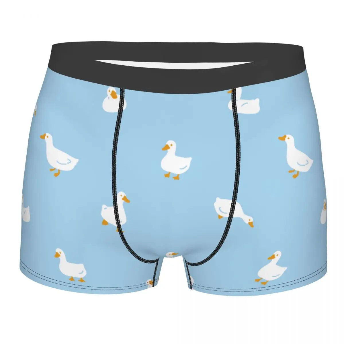 Funny Boxer Cartoon Men Underwear Goose Rubber Duck Shorts Panties Man Underwear Breathable Underpants for Homme Plus Size pets dog toys screaming duck squeeze sound toy for dogs durable funny squeaky yellow screaming rubber duck dog chew toy