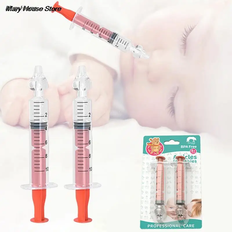 Nasal Irrigator 2/4pcs 10ml Syringe Nasal Cleaner For Baby Infant Newborns
