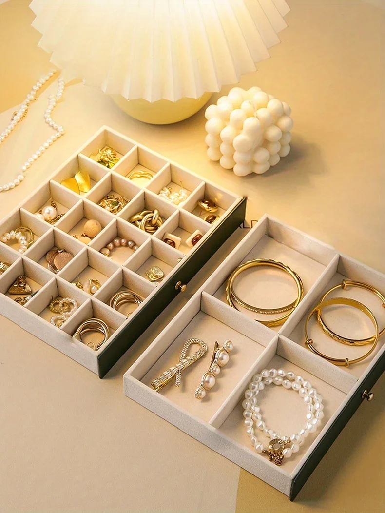 1PC Jewelry Storage Box | Necklace Earrings Organizer Case | Elegant Jewelry Gift Box P... - SKU JSB01217 - UGI Packaging