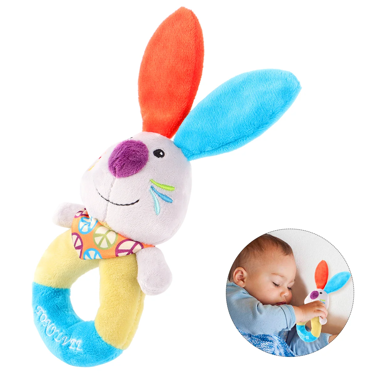 

Плюшевые погремушки со звуком, мягкие детские музыкальные инструменты для девочек, мальчиков, кроликов