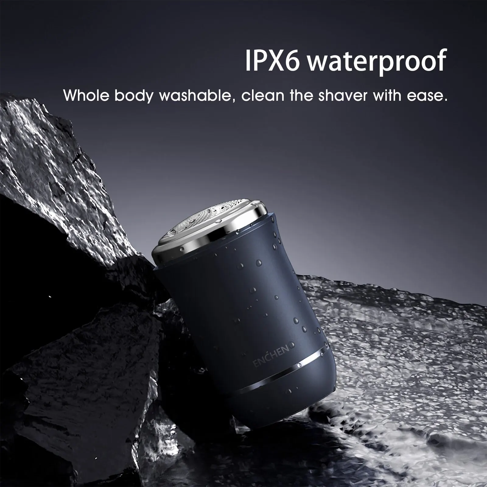 ENCHEN Traveller Mini Electric Shaver Wet Dry Dual Use IPX6 Waterproof For Men Beard Machine Type-C Rechargeable