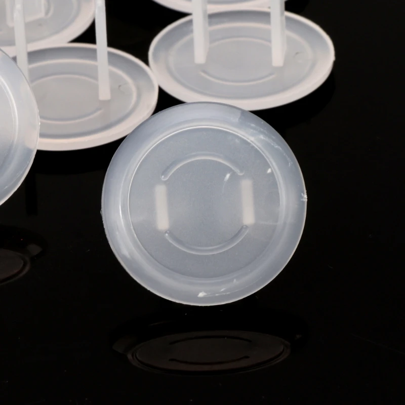 10 Pieces of Baby Safety Revolving Cover 2 Hole Oval European Standard Child Anti-electric for Protection Socket Safety