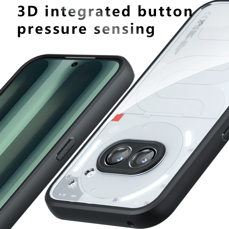 Luxury Matte Armor Acrylic Back Cover with Transparent Shockproof Bumper