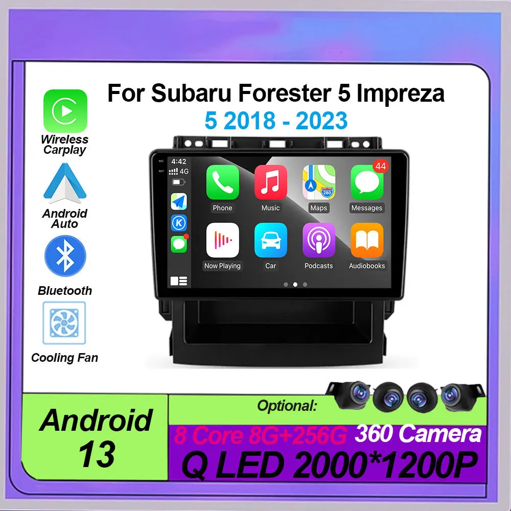 

For Subaru Forester 5 Impreza 5 2018 - 2023 Car Radio Multimedia Video Player Navigation stereo GPS Android 13 No 2din