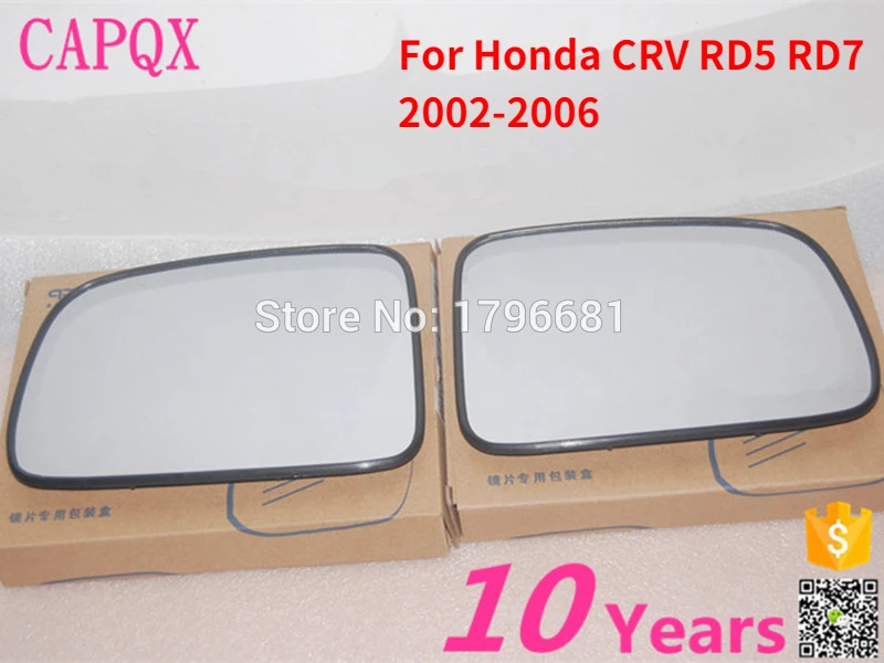 Capqx 2pcs Rearview Mirror Glass For Honda Crv Rd5 Rd7 2002 2003 2004