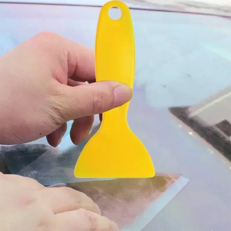 자동차 윈도우 틴팅 도구 노란색 스퀴지 유리창 필름 헤드라이트 필름 삼각 스퀴지