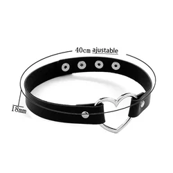Trendy Vintage Gothic Heart Choker Necklace Jewelry Gift - 40cm adjustable (Classic Heart)
