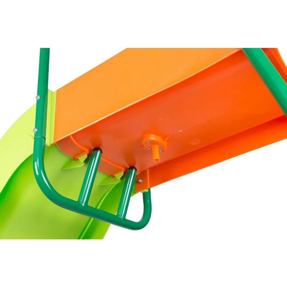 Home Playground Equipment: 10' Indoor/Outdoor Wavy Slide Slides Ages 3 to 10 Child Amusement Park Entertainment Sports